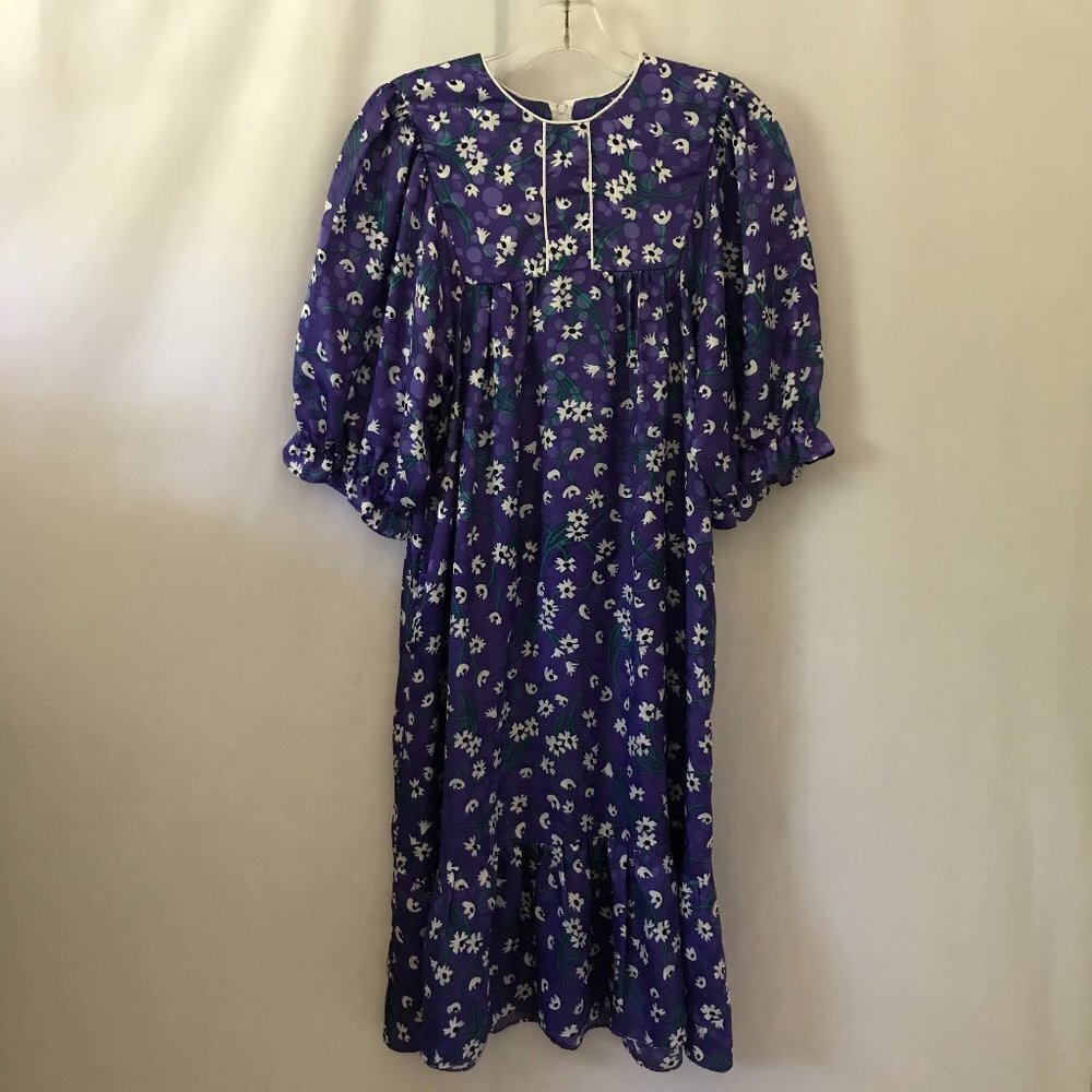 Liberty House of Hawaii Purple Floral Nightgown